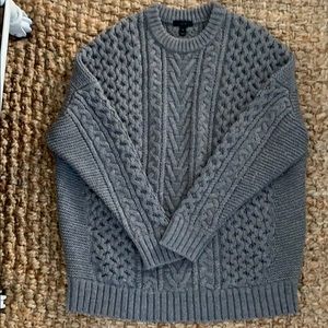 J Crew Cable Knit Sweater